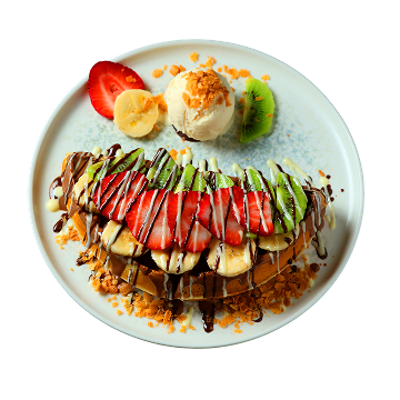 Rainbow Fruit Waffle